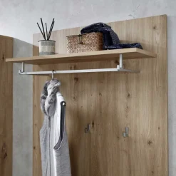 Garderobenpaneel in Wildeiche Holzoptik - Zelio