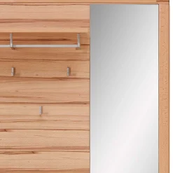 Garderobenpaneel mit Spiegel in Kernbuche - Viktorion