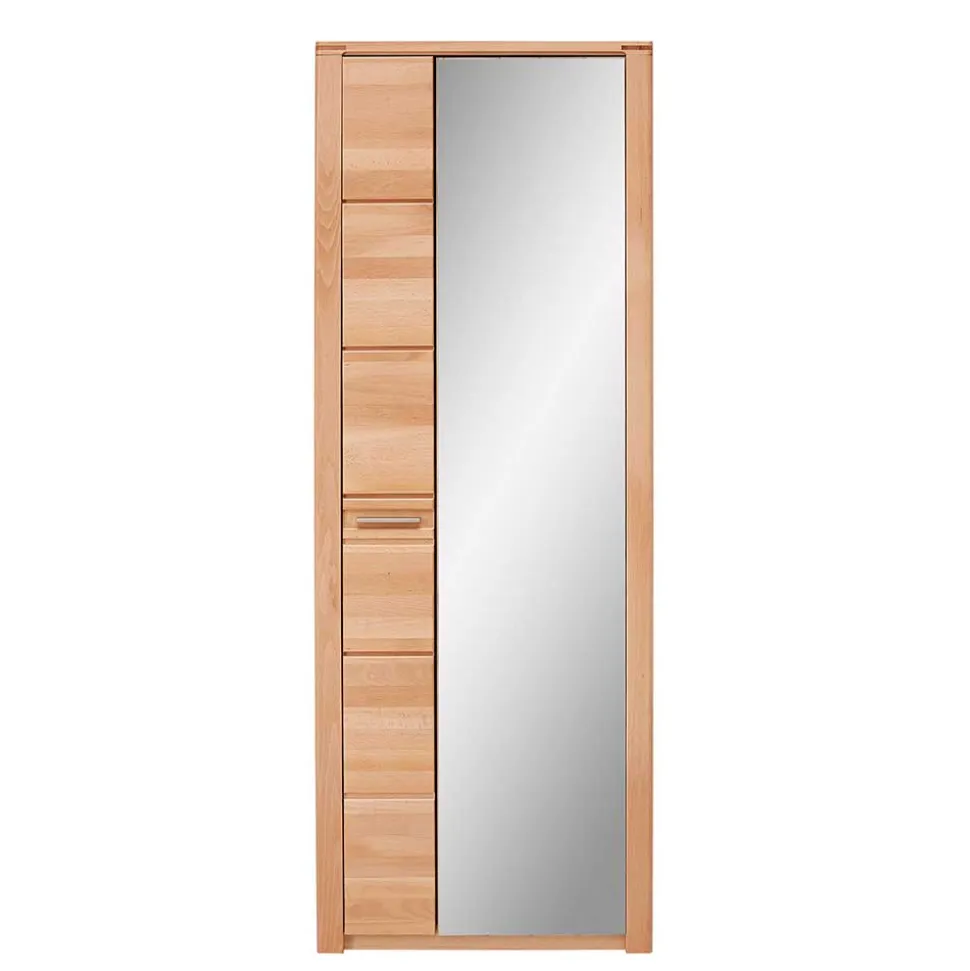 Garderobenschrank mit Spiegel in Kernbuche - Viktorion