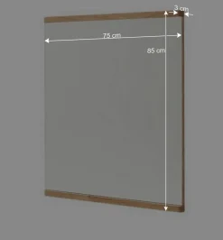 Garderobenspiegel aus Balkeneiche Massivholz - Manaus