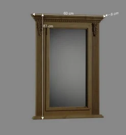 Garderobenspiegel Melessa aus Fichte Massivholz