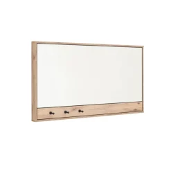 Garderobenspiegel mit drei Schlüsselhaken - Vapposia