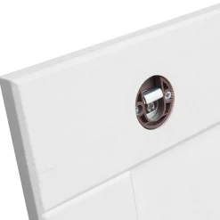 Garderobenspiegel mit weiß lackiertem Holzrahmen - Indico