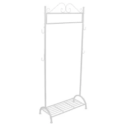 Garderobenständer aus Metall Adlona in Cremeweiß