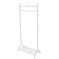 Garderobenständer aus Metall Adlona in Cremeweiß