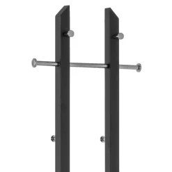 Garderobenständer in Schwarz & Chrom - Metrona