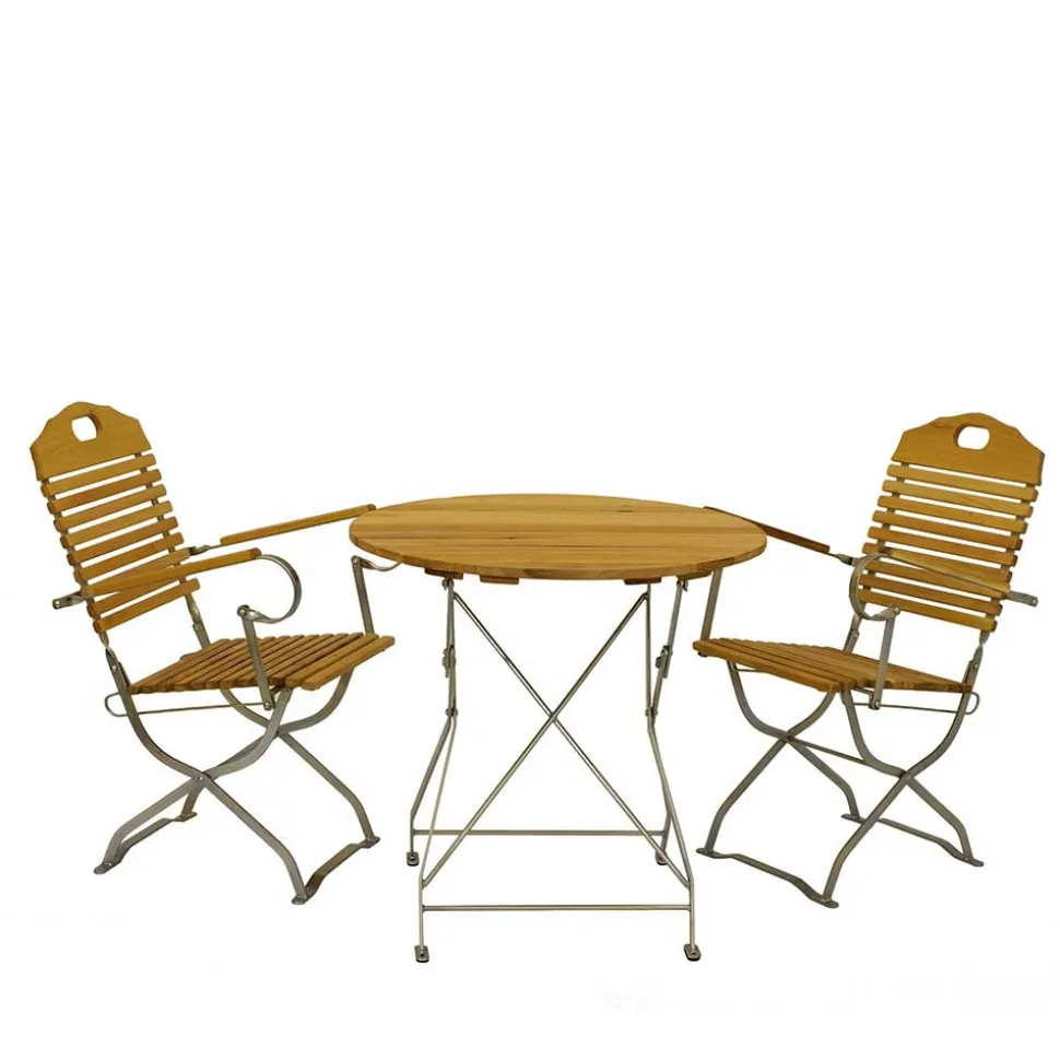 Garten Klapptisch & 2 Klappstühle - National (dreiteilig)