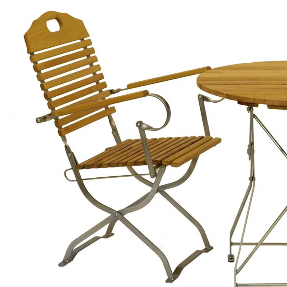 Garten Klapptisch & 2 Klappstühle - National (dreiteilig)