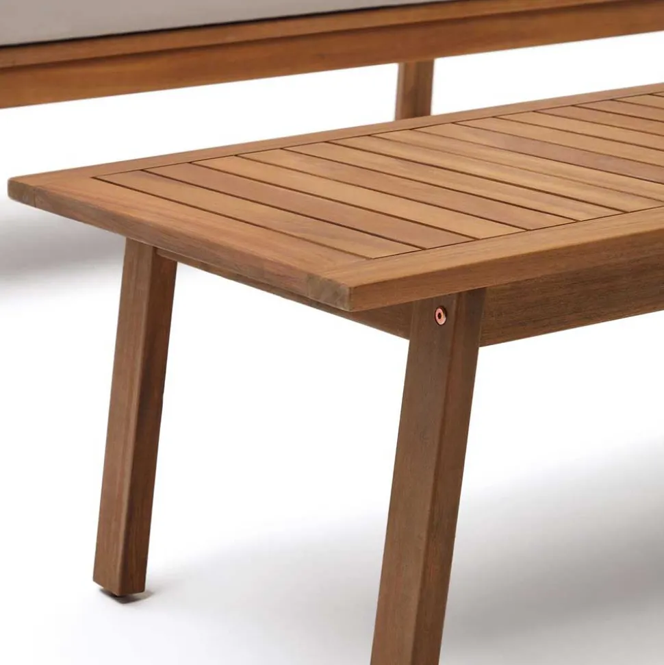 Garten Lounge Sitzgruppe aus Massivholz - Lititia (vierteilig)