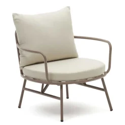 Garten Lounge-Sessel in Flieder aus Metall - Azalao