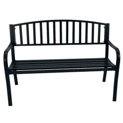 Garten Metallbank in Schwarz - Canpur