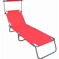 Garten Relaxliege - klappbar mit Dach - Vorena