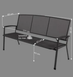 Garten Sitzbank Islenka aus Metall