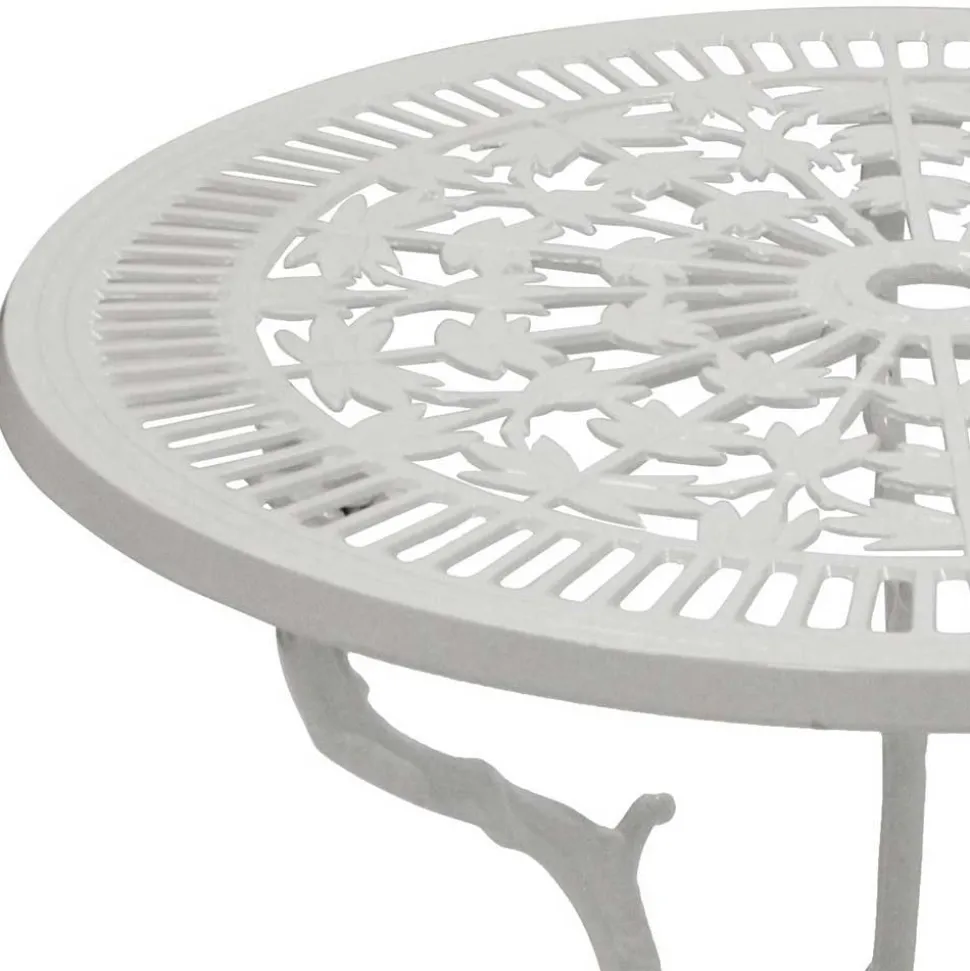 Garten Sitzgruppe aus Alu in Weiß - Monique (fünfteilig)