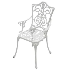 Garten Sitzgruppe aus Alu in Weiß - Monique (fünfteilig)