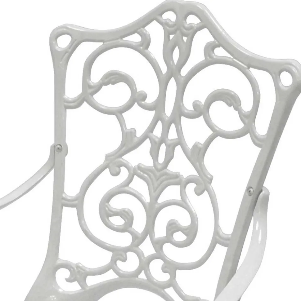 Garten Sitzgruppe aus Alu in Weiß - Monique (fünfteilig)