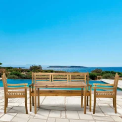 Garten Sitzgruppe mit Bank - Xose (vierteilig)