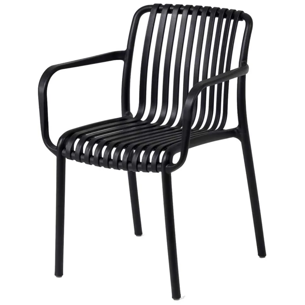 Garten Stapelstühle in Schwarz - Emonila (4er Set)