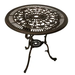 Garten Tisch & 2 Stühle aus Alu Guss - Taifun (dreiteilig)