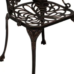 Garten Tisch & 2 Stühle aus Alu Guss - Taifun (dreiteilig)