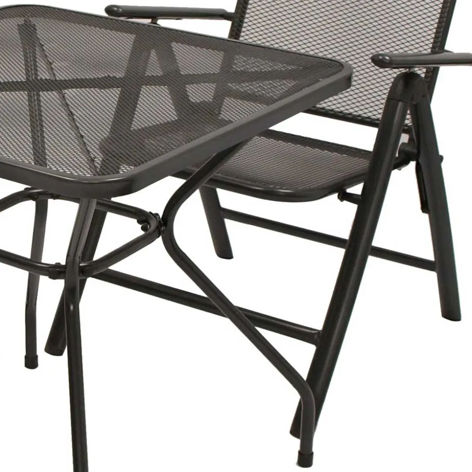 Garten Tisch & zwei Klappsessel - Citro (dreiteilig)