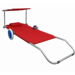 Garten- und Strandliege auf Rollen - Padmas