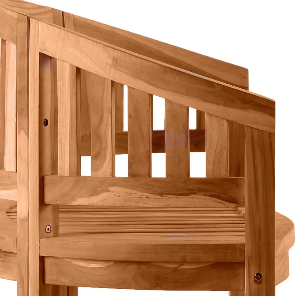 Gartenbank in halbrundem Design - Klahuma