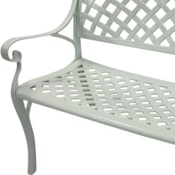 Gartenbank mit Armlehnen aus Aluminium - Liacantu