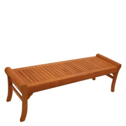 Gartenbank ohne Lehne aus Eukalyptusholz - Shanna