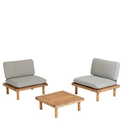 Gartenmöbel Kombi aus Akazie - Lacruna (dreiteilig)