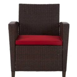 Gartenmöbel Set in Dunkelbraun - Tioroda (vierteilig)