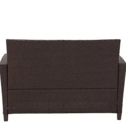 Gartenmöbel Set in Dunkelbraun - Tioroda (vierteilig)