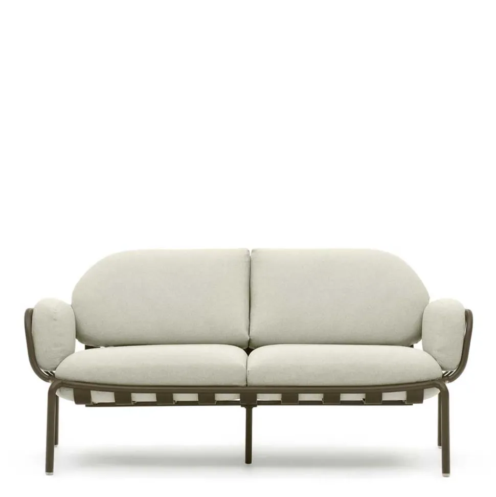 Gartensofa in Graugrün aus Metall - Ocna