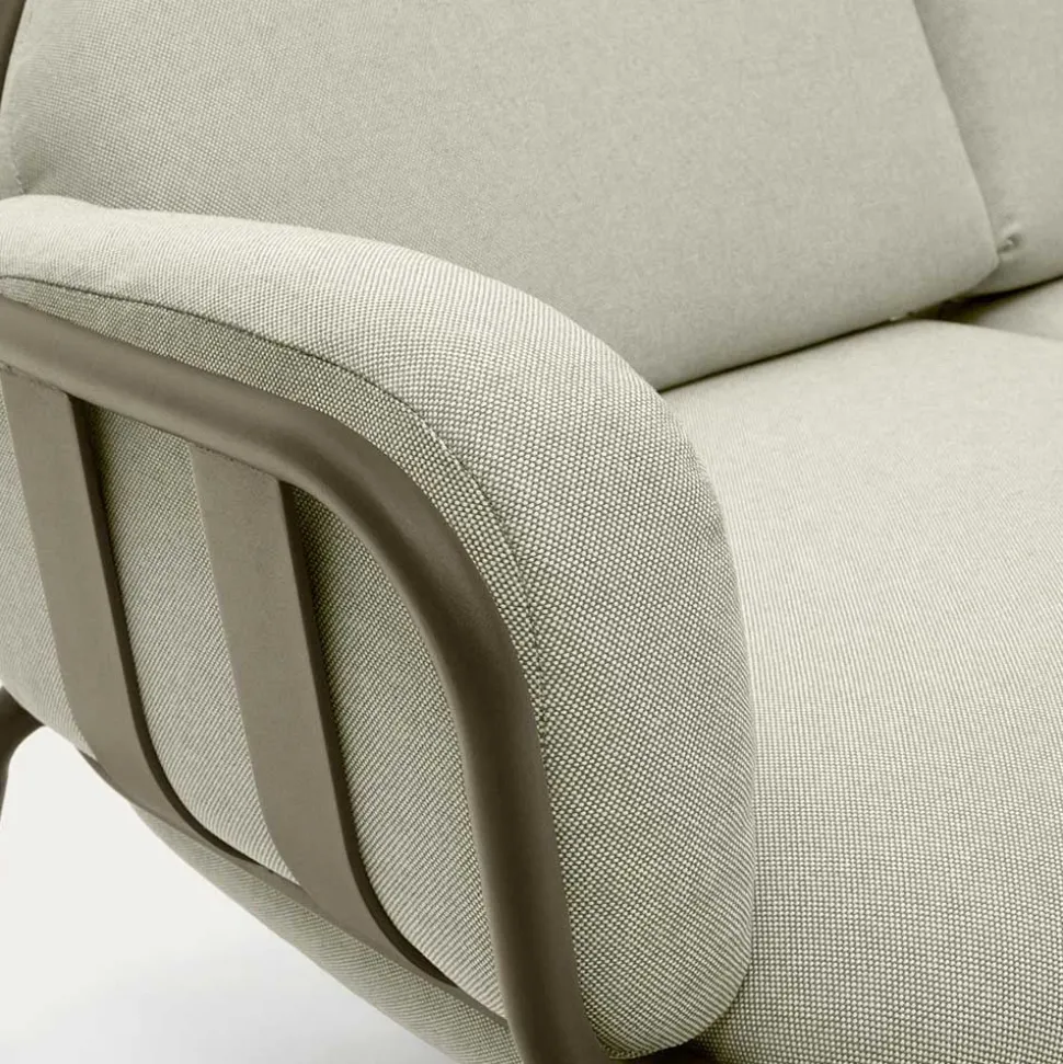 Gartensofa in Graugrün aus Metall - Ocna