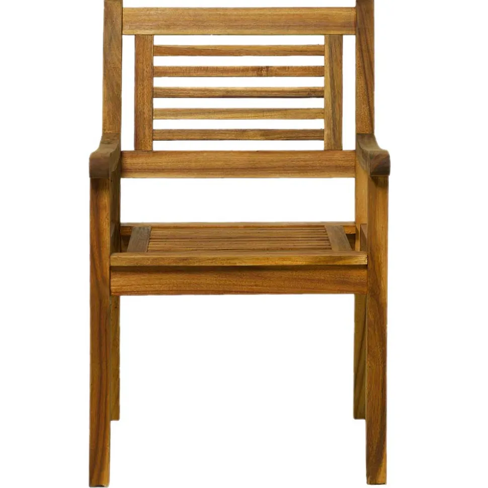 Gartenstuhl mit Armlehnen aus Akazie - Lecco