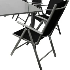 Gartentisch & acht Klappsessel - Olividos (neunteilig)