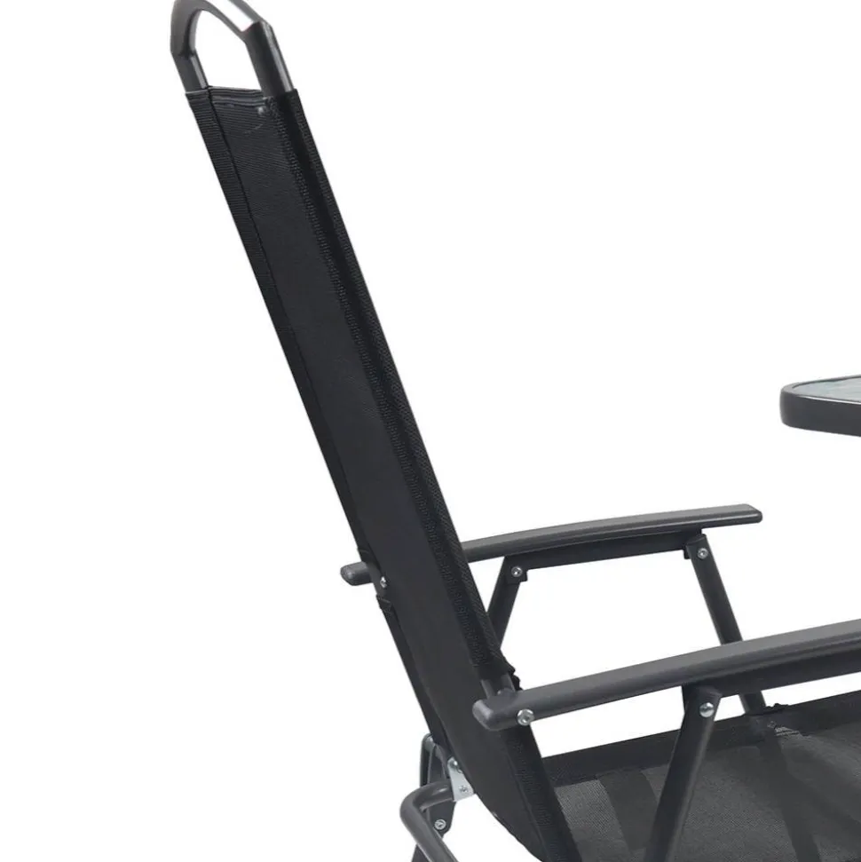 Gartentisch & Klappstuhl Duo Set - Alcamo (dreiteilig)