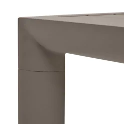 Gartentisch aus Aluminium in Braun - Luvenico