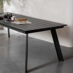 Gartentisch aus Kunststoff in Holzoptik - Lourette