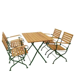 Gartentisch Essgruppe klappbar - Galazo (fünfteilig)