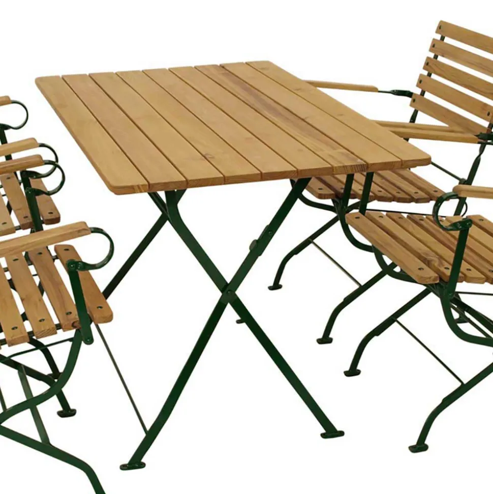 Gartentisch Essgruppe klappbar - Galazo (fünfteilig)