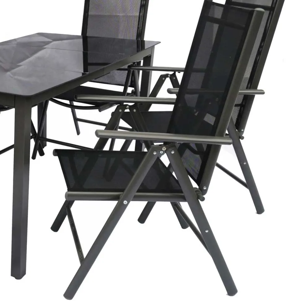 Gartentisch Gruppe in modernem Design - Everest (siebenteilig)