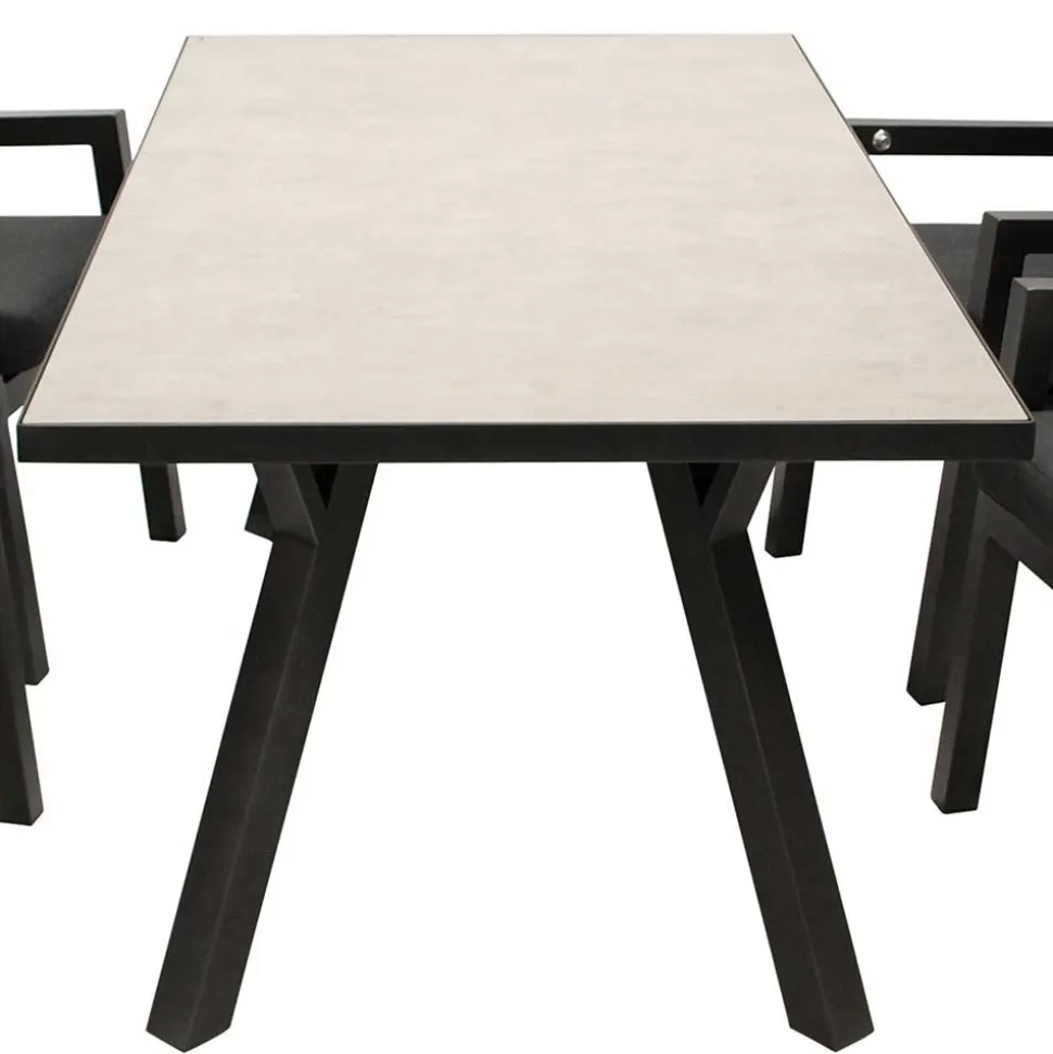 Gartentisch Gruppe in modernem Design - Laura (fünfteilig)