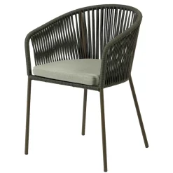 Geflecht Stühle in Dunkelgrün - Zenuvra (4er Set)