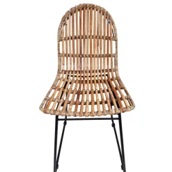 Geflechtstuhl aus Rattan - Larcella (2er Set)