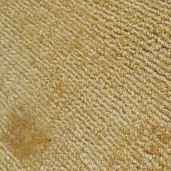 Gelber Teppich handgewebt aus Viskose - Fortiguno