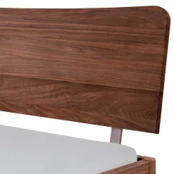 Geöltes Bett in Braun Nussbaumholz - Rovigo