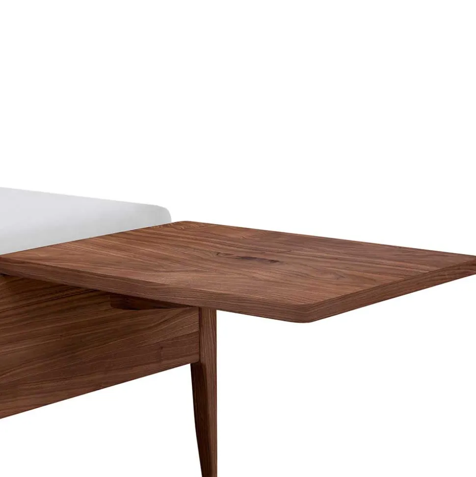 Geöltes Bett in Braun Nussbaumholz - Rovigo