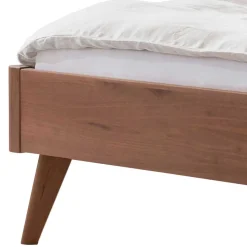 Geöltes Bett in Braun Nussbaumholz - Rovigo