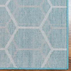 Geometrisch gemusterter Teppich mit Kurzflor - Calencio